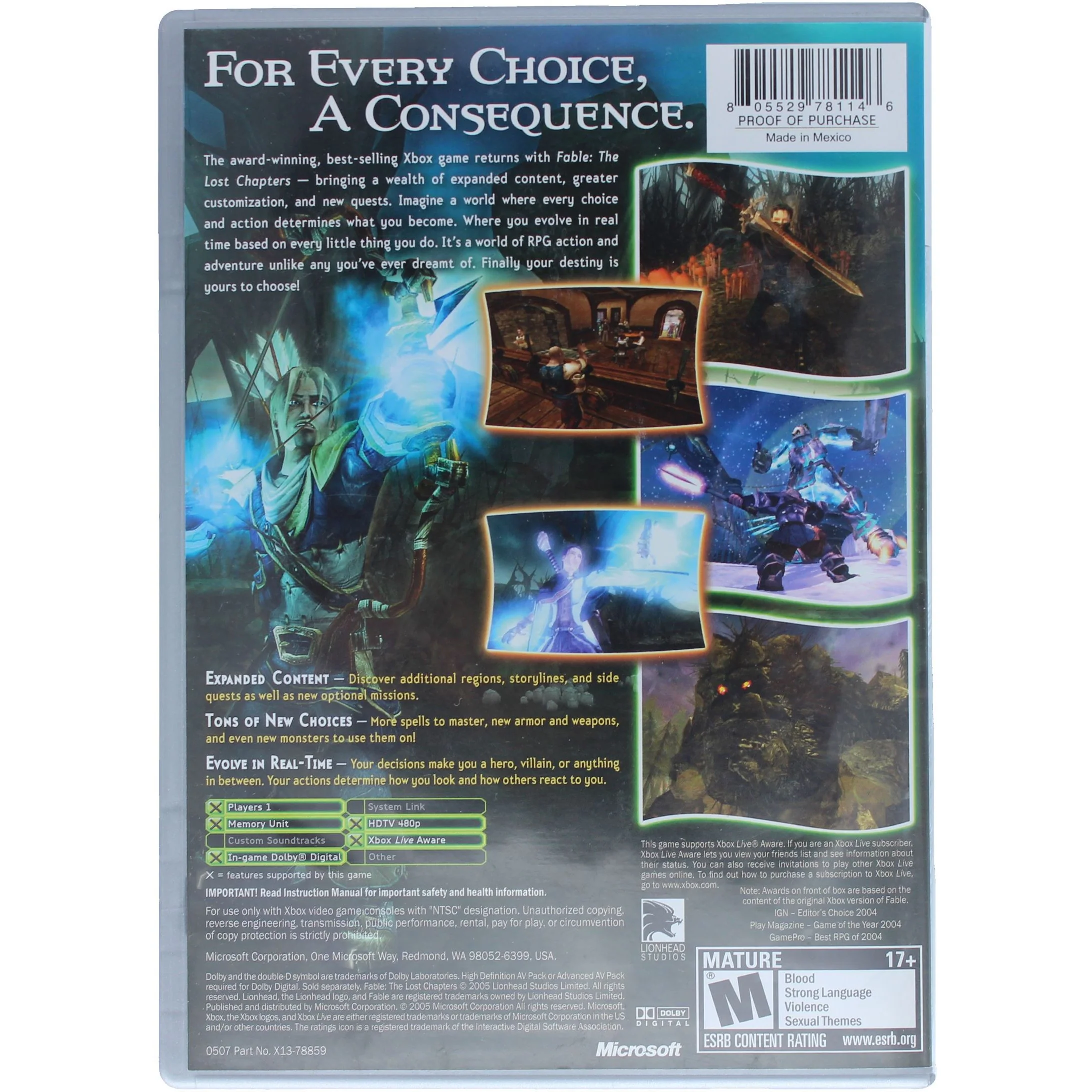 Fable: The Lost Chapters [Platinum Hits] (Xbox) - Image 2