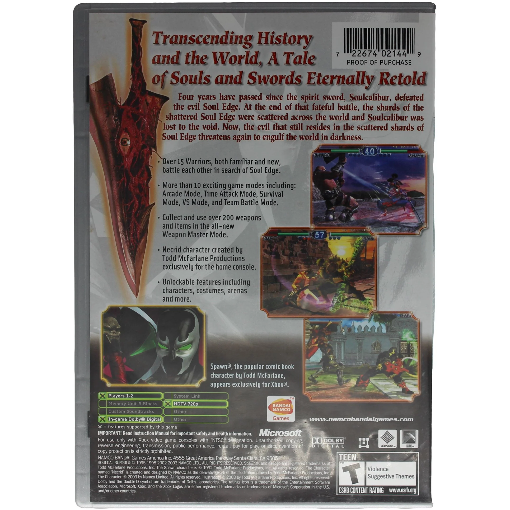 Soul Calibur II (Xbox) - Image 2